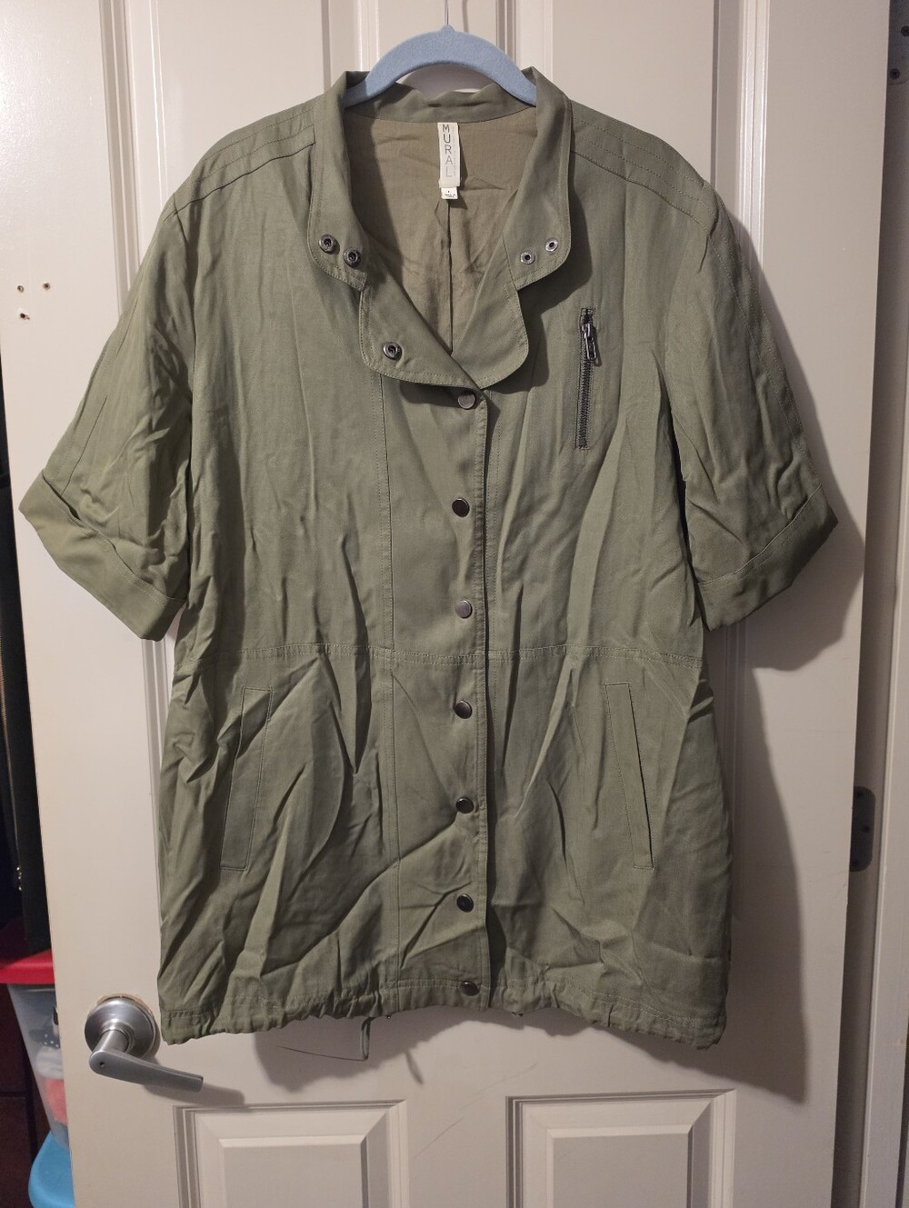 Mural Light Olive Green Utility Jacket L